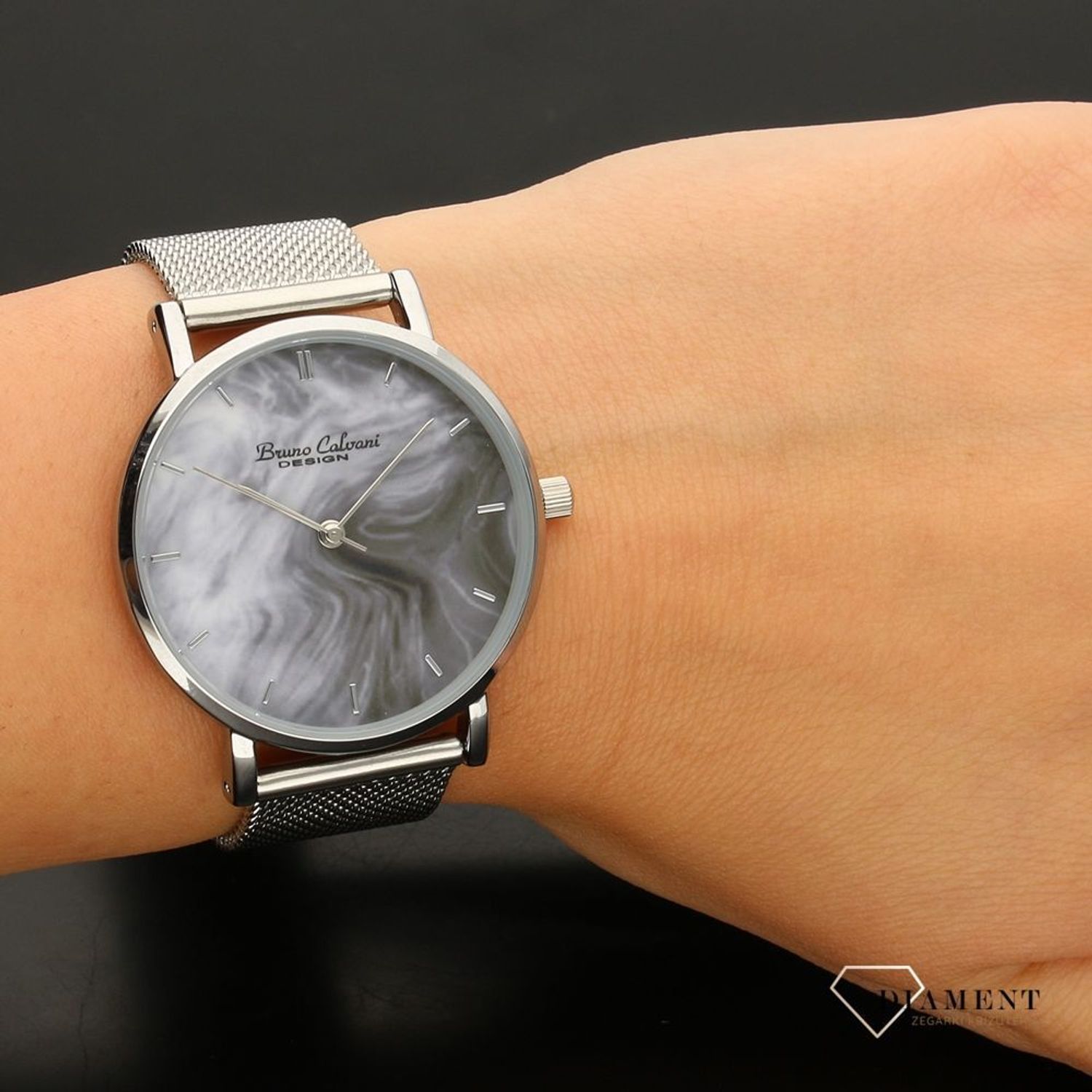 Zegarek damski Bruno Calvani BC90774 SILVER siatka (6).jpg